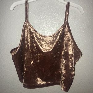 Velvet crop top